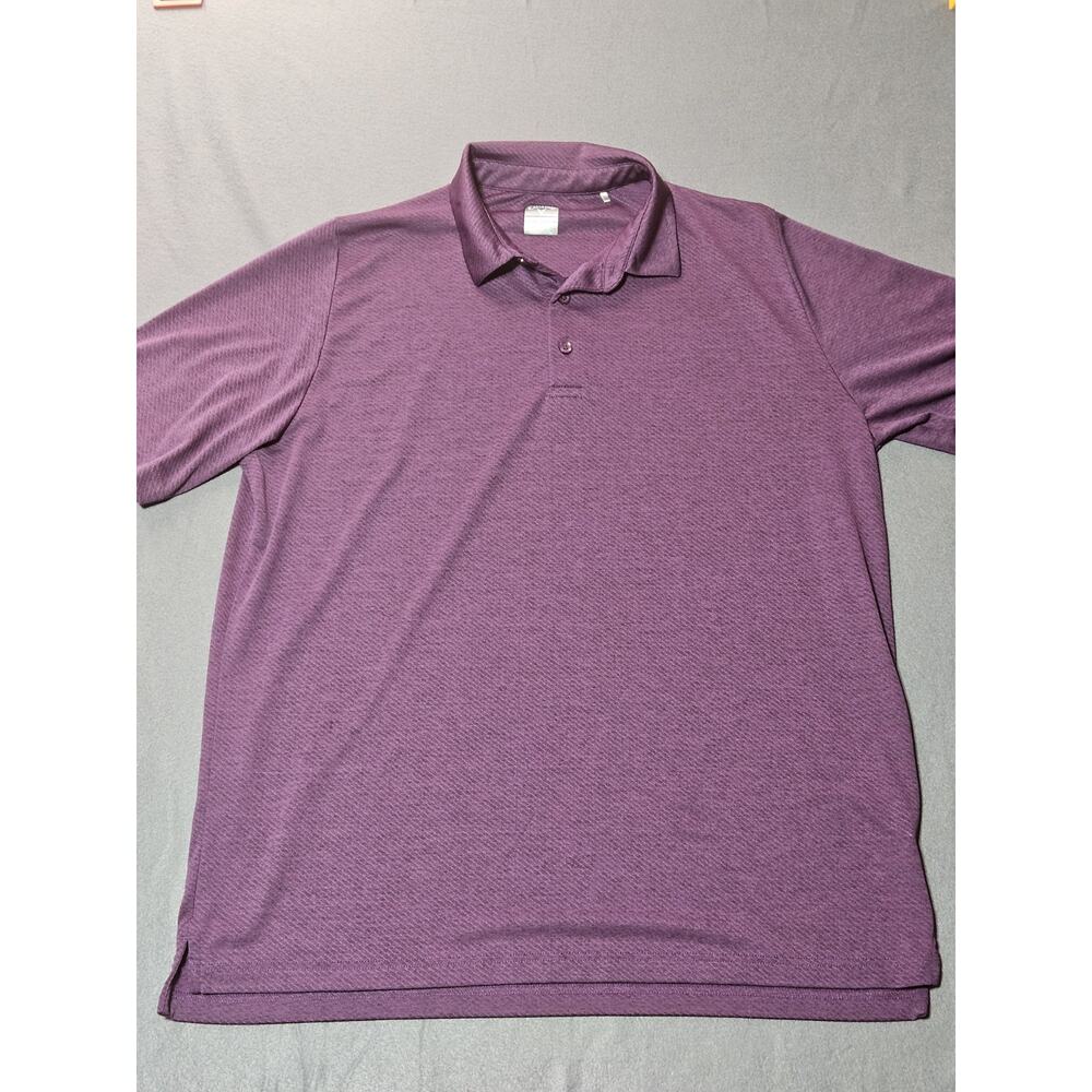 Callaway Shirt Mens Extra Large Purple Opti Dri Golf Polo Shirt